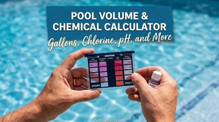 Pool Volume & Chemical Calculator: Gallons, Chlorine, pH, and More