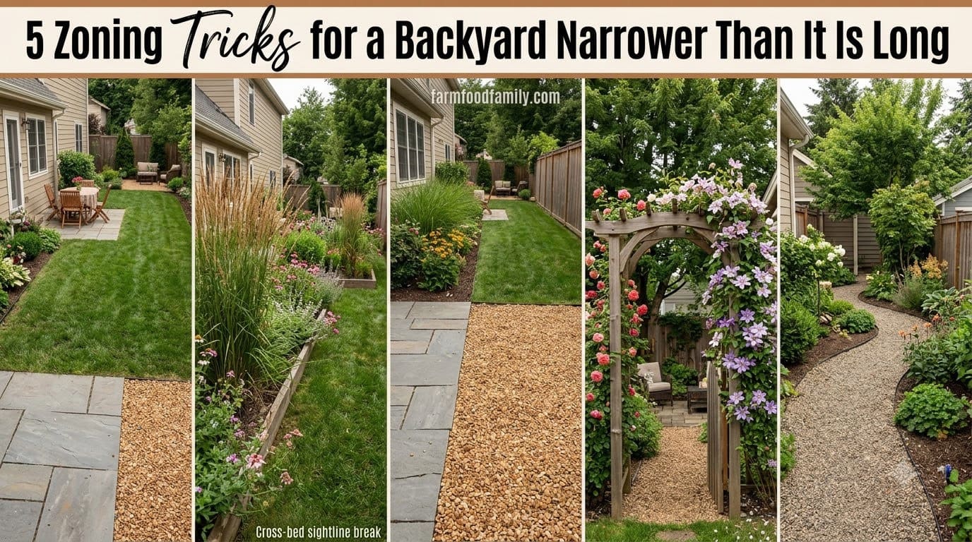 If Your Backyard Is Narrower Than It Is Long, These 5 Zoning Tricks Change Everything