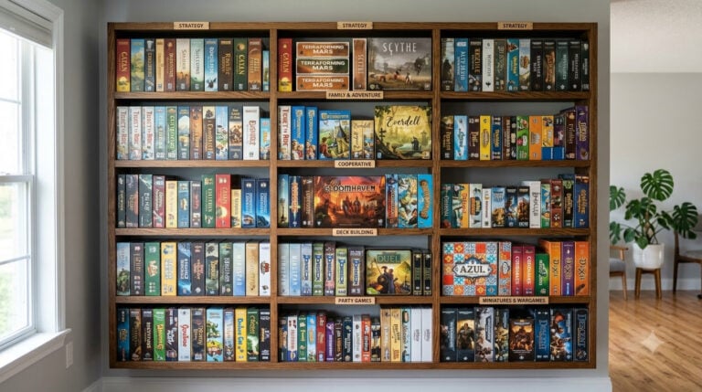 20 Board Game Storage Ideas (That Won’t Sag, Tip, or Warp Your Cards)