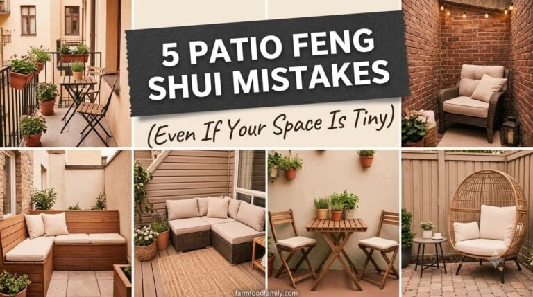 5 Sneaky Feng Shui Mistakes You’re Making With Your Patio Furniture