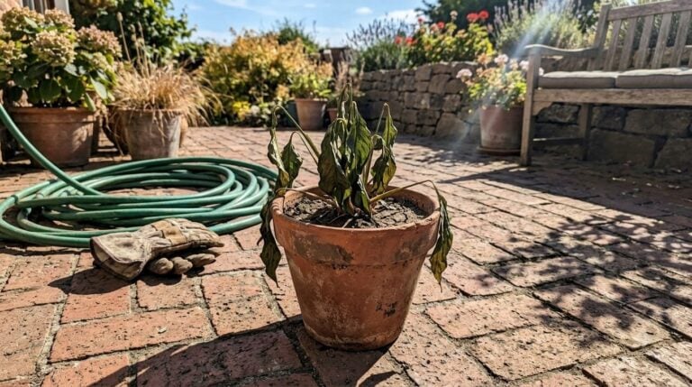 7 Container Garden Fixes for Plants That Are Wilting in the August Heat