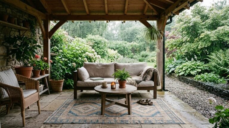 6 Cozy Outdoor Rug Ideas That Instantly Warm Up a Patio for Fall