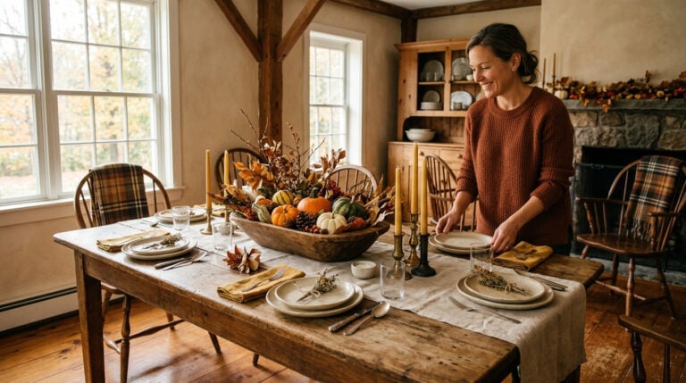 15 Farmhouse Thanksgiving Decor Ideas with Rustic Warmth