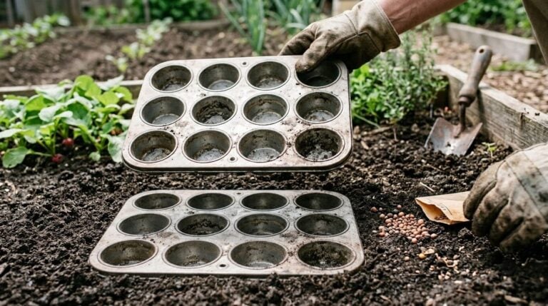 How to Space Seeds Perfectly Using a Kitchen Muffin Tin