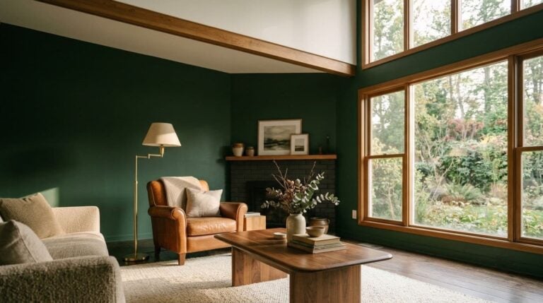 12 Dramatic Moody Green Living Room Ideas with Deep Forest Tones