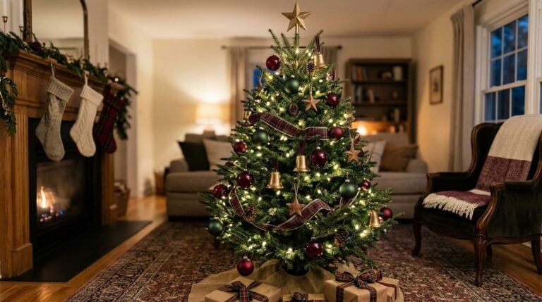 12 Red and Green Christmas Tree Ideas That Look Classic, Not Cliché