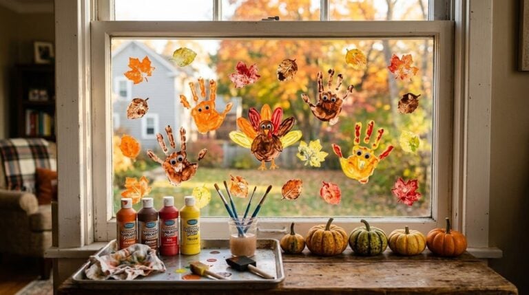 12 Thanksgiving Window Painting Ideas Kids Can Do With You