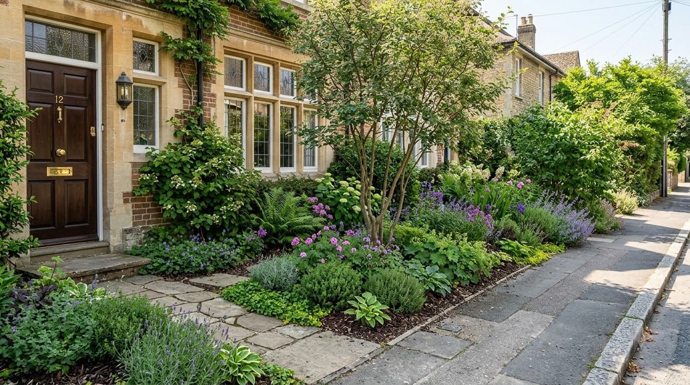 7 Design Tricks for Narrow Front Gardens That Make Them Feel Luxurious, In Spite of Their Size