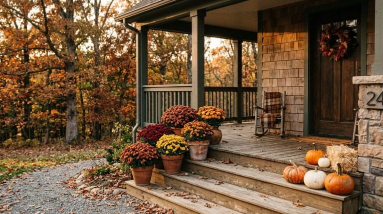 15 Stunning Mums Front Porch Ideas That Last Until Thanksgiving