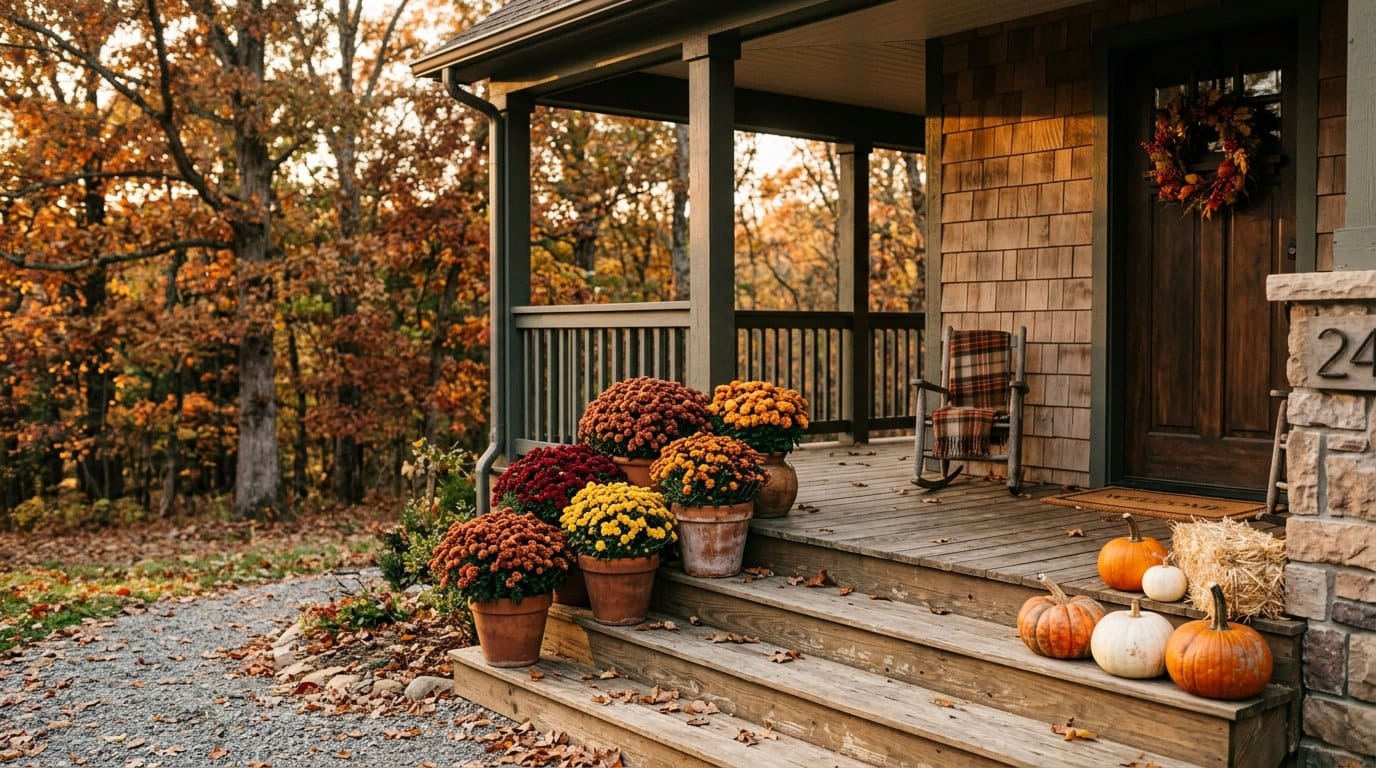 15 Stunning Mums Front Porch Ideas That Last Until Thanksgiving