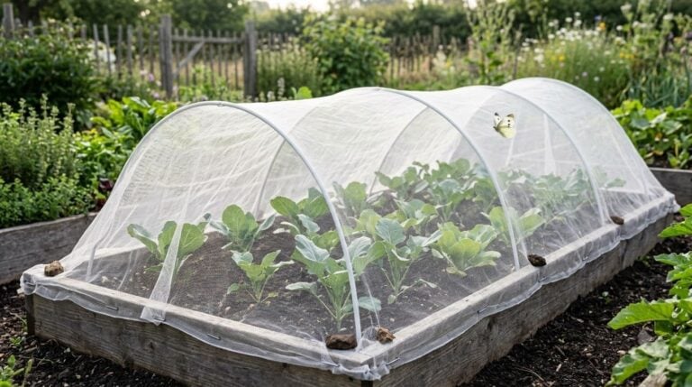 How to Protect Cabbage and Broccoli From Cabbage Moths (Netting Setup)