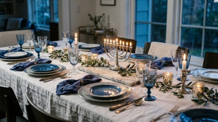 35 Radiant Hanukkah Table Setting Ideas (Beautiful, Creative, and Candle-Safe)
